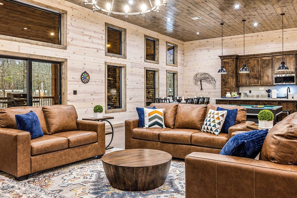 Spacious Living Area that opens to the kitchen/dining space