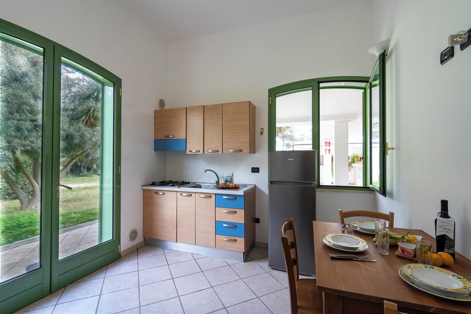 Kitchen and dining area