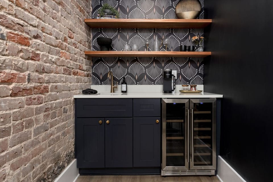 Fully stocked kitchen