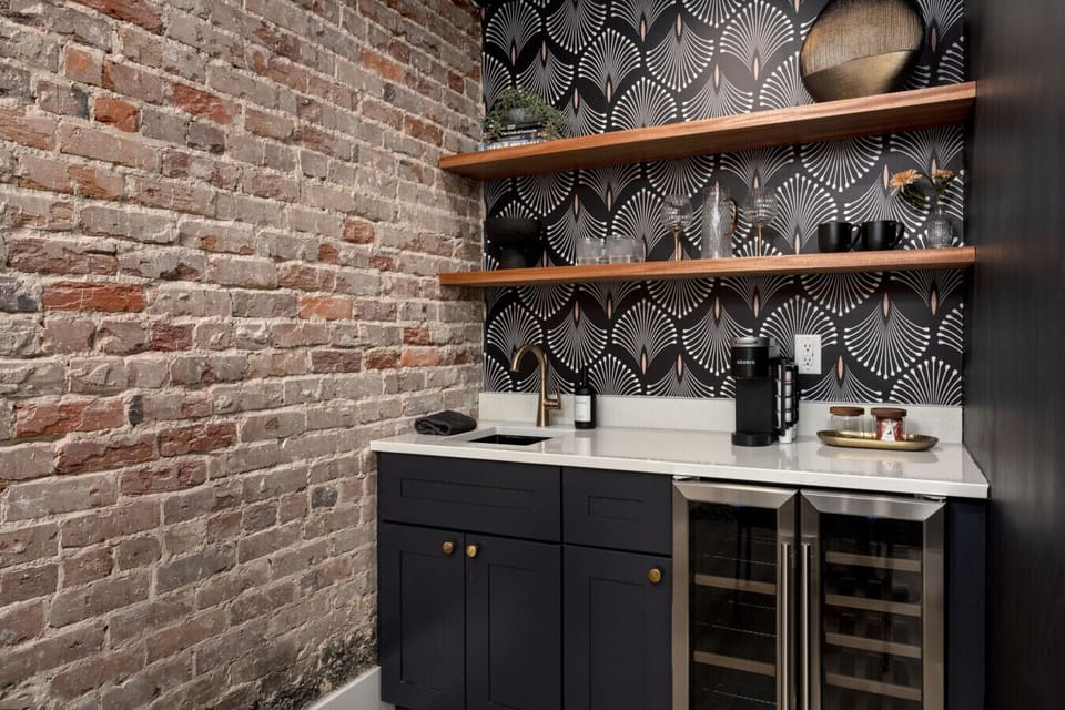 Kitchen w/ Original Historic Brick Walls