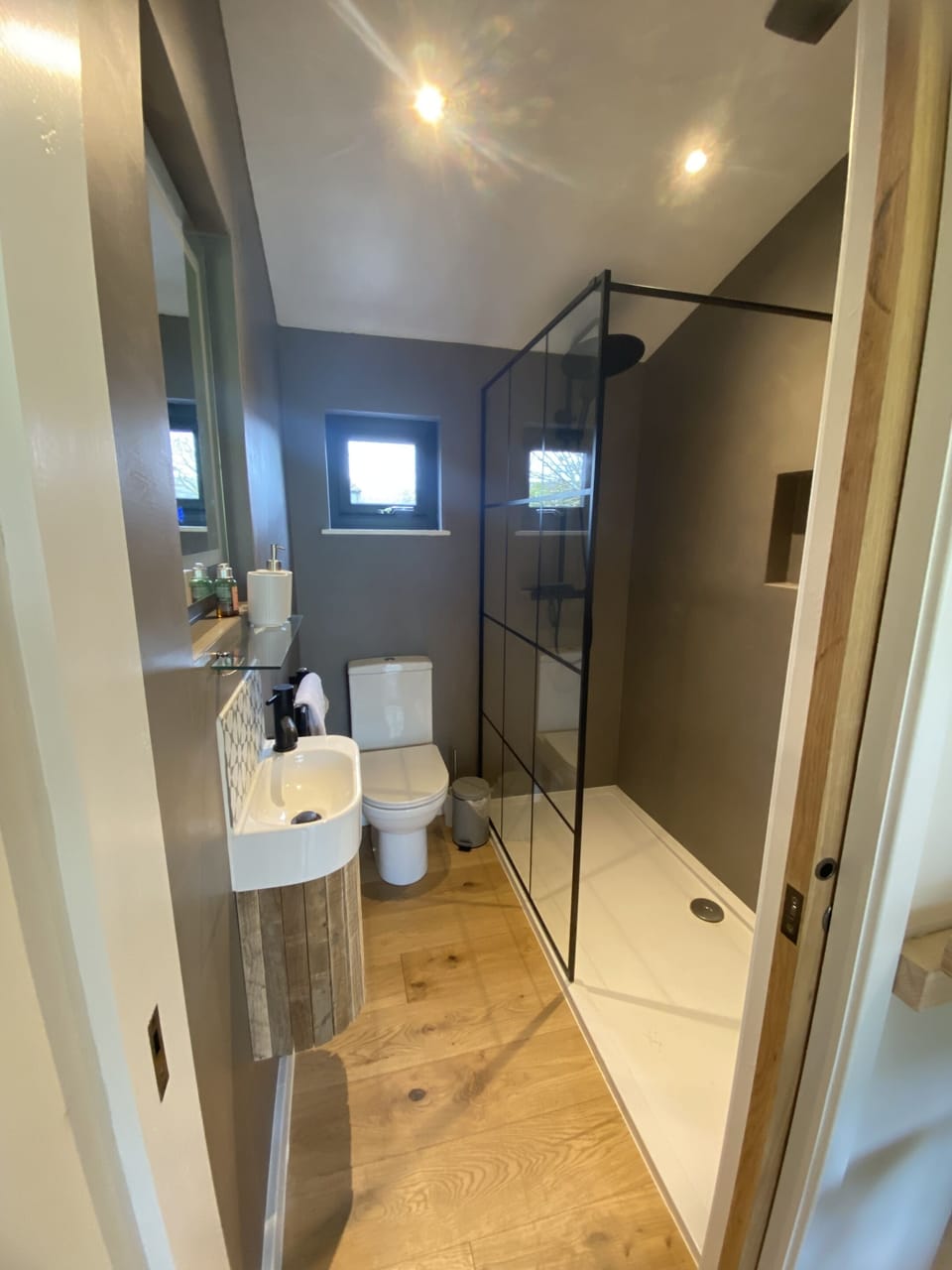 Large walk in shower