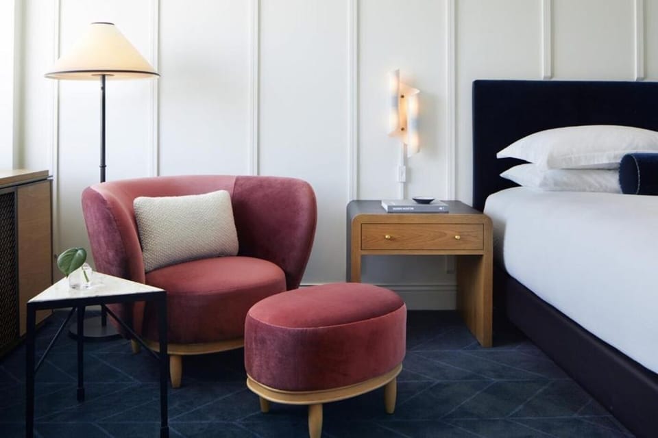 Curl up with a book in your cozy in-room lounge nook.