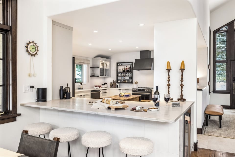 Kitchen with Counter Top Seating for 4