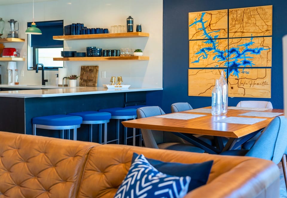 Enjoy every meal in this stylish dining space that combines modern comfort with vibrant accents and plenty of room to gather and connect.