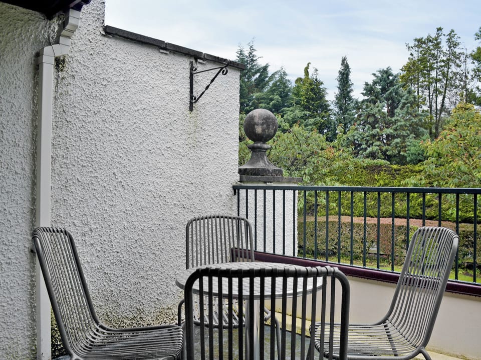 Sitting-out-area | Storrs Retreat, near Bowness on Windermere