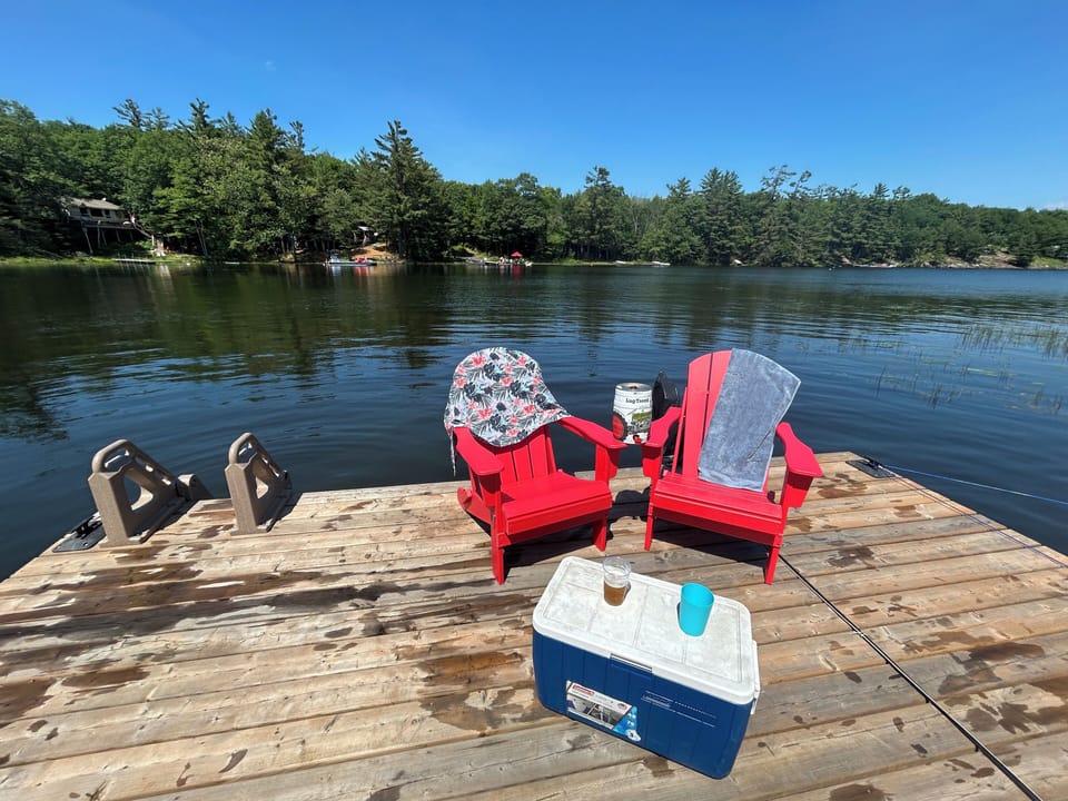 Enjoy lounging on the large dock 