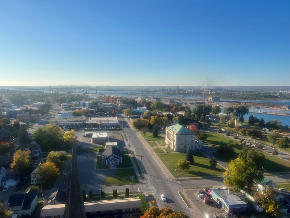 Close to downtown Soo. (View from the tower of history)
