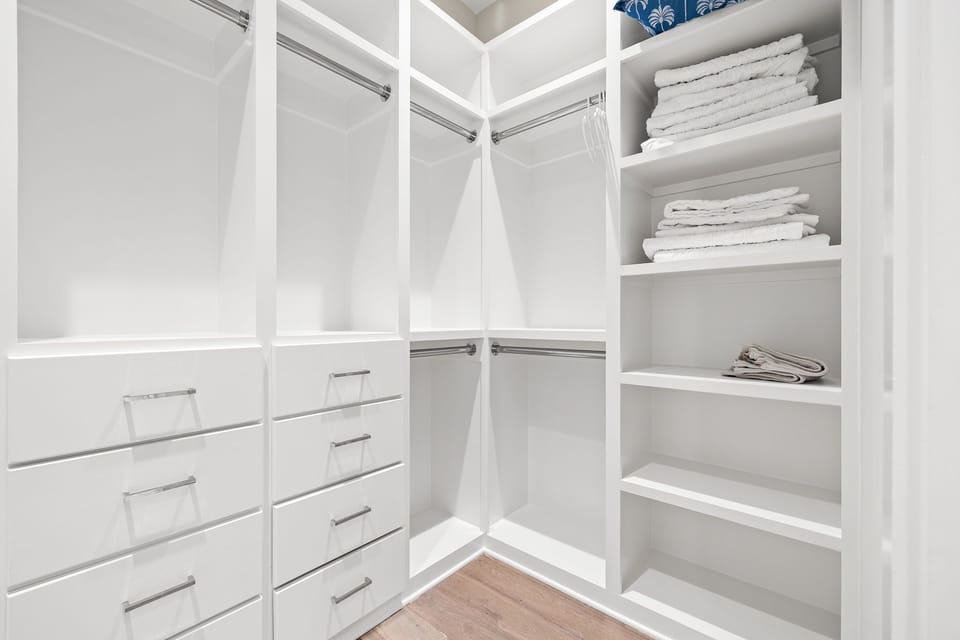 With this much closet space you can bring ALL the clothes!!