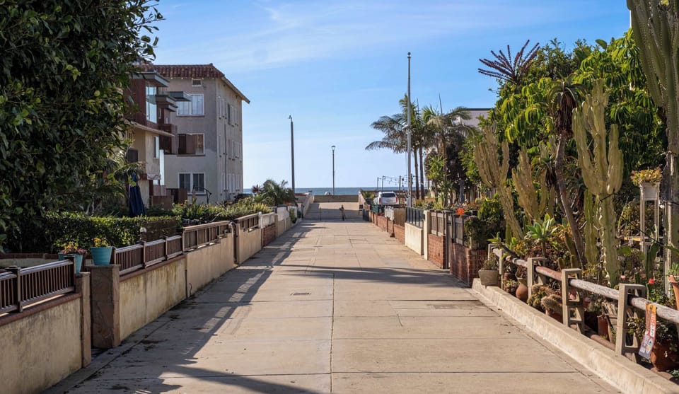 The Beach is Just a Short Walk Away