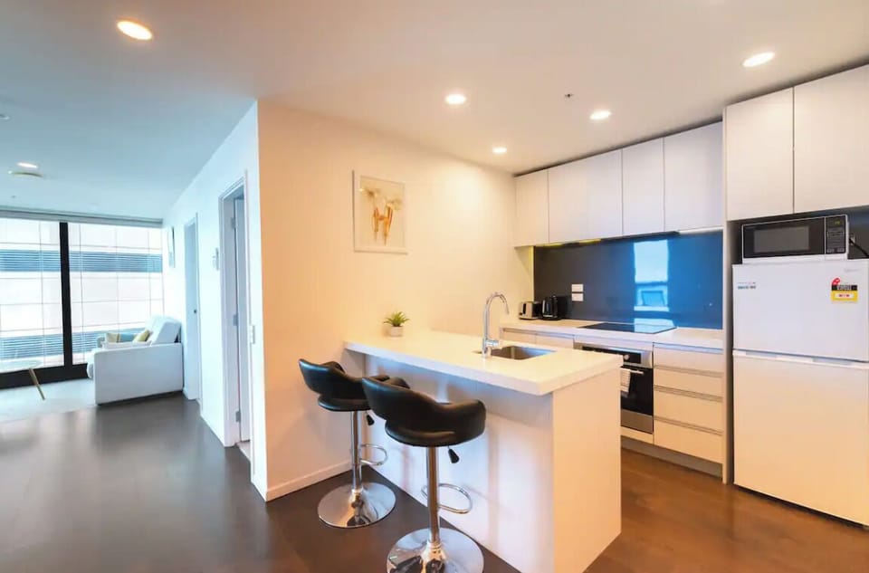 Fully equipped kitchen. Fridge · Microwave · Dishwasher · Oven.