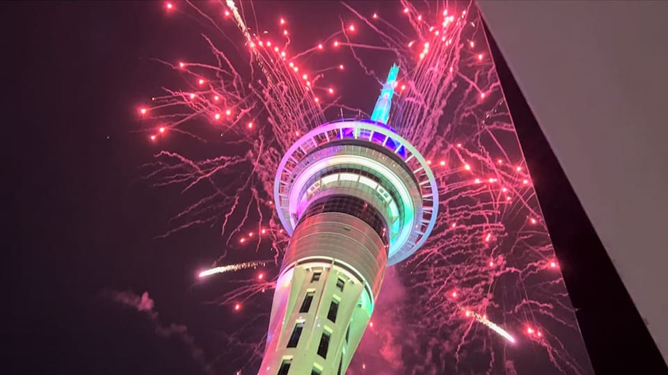Skytower view from balcony.