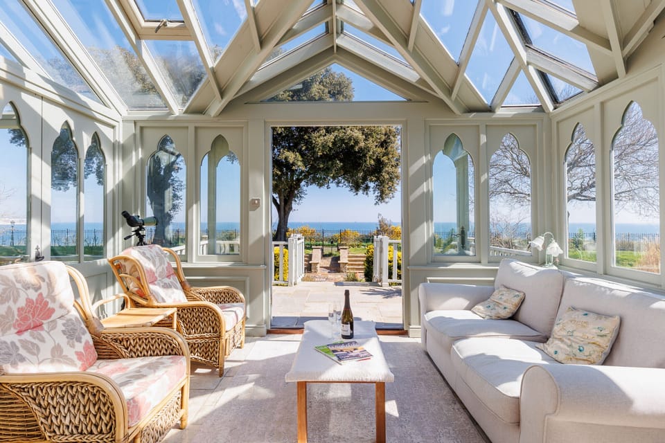 Conservatory looking out to Shanklin Beach