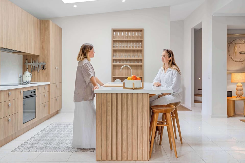 Cook up a feast in the spacious kitchen, fully equipped with gas cooktop, oven, and all essentials.