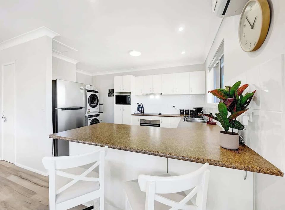 Kitchen also has washer and dryer available for guest use
