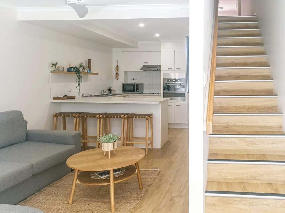 Open-plan living perfect for meals at the breakfast bar and moments together. Bedrooms are located upstairs for added privacy and peace.
