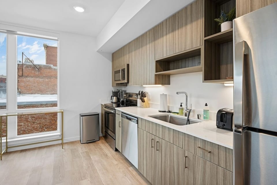 Enjoy cooking in this well-appointed kitchen space.

