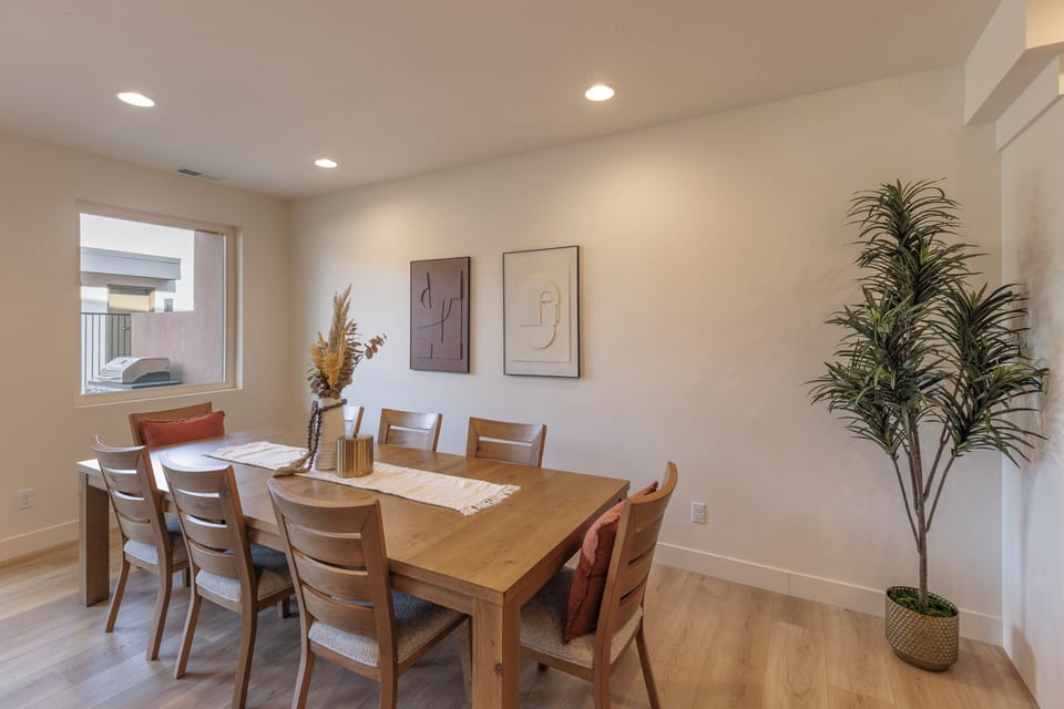 Dining Area - Share memories and stories while enjoying a family style meal around the Dining Table.