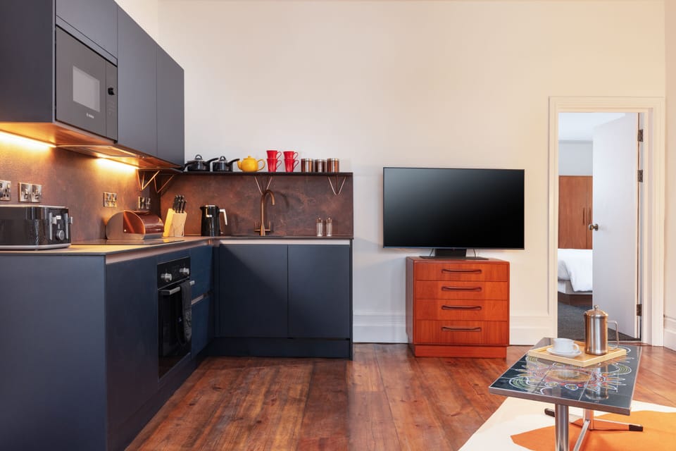 Stylish, modern kitchen fully equipped