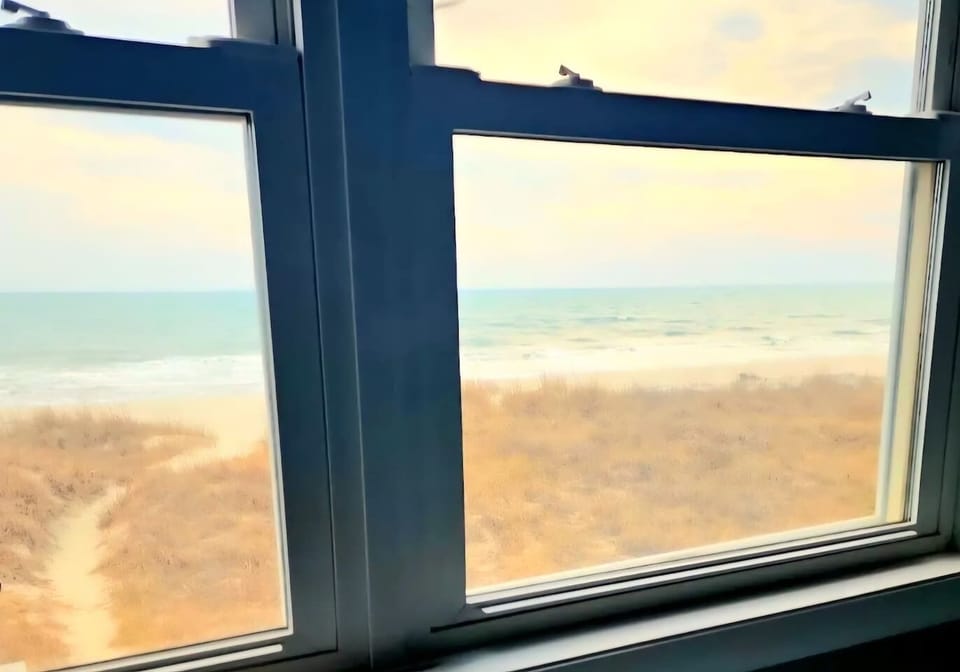 Master bedroom view. Listen to the waves roll in while you sleep!