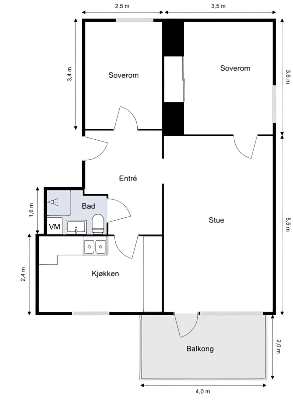 planløsning av stor Oslo sentrum leilighet for ditt familie!! Feel your new home