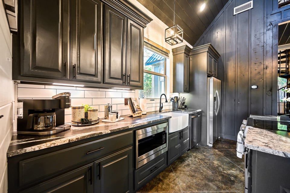 Kitchen with coffee area