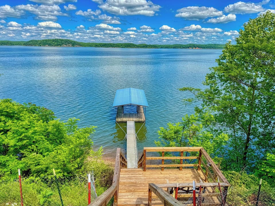 Lake View from top of stairs
