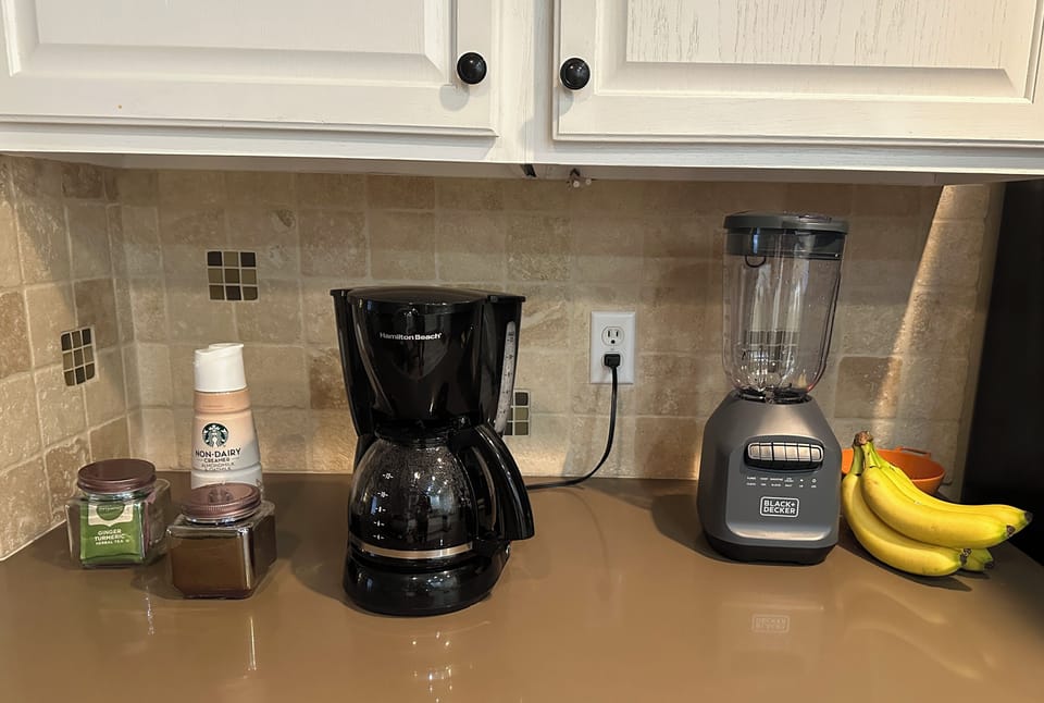 Grab a cup of coffee or make your favorite smoothies.