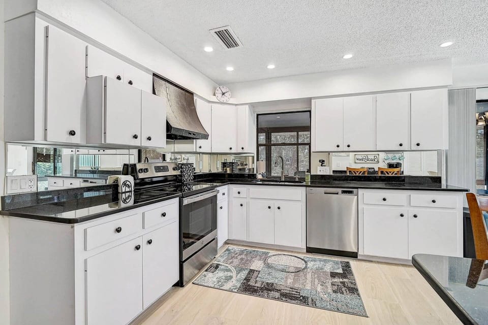 Fully stocked kitchen