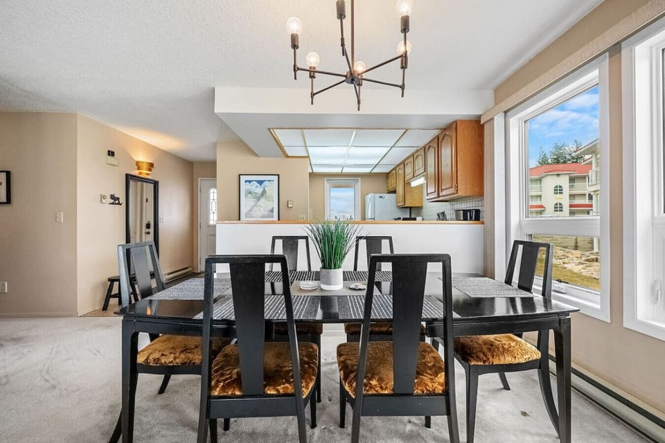 Dining area with access to the deck/patio space.