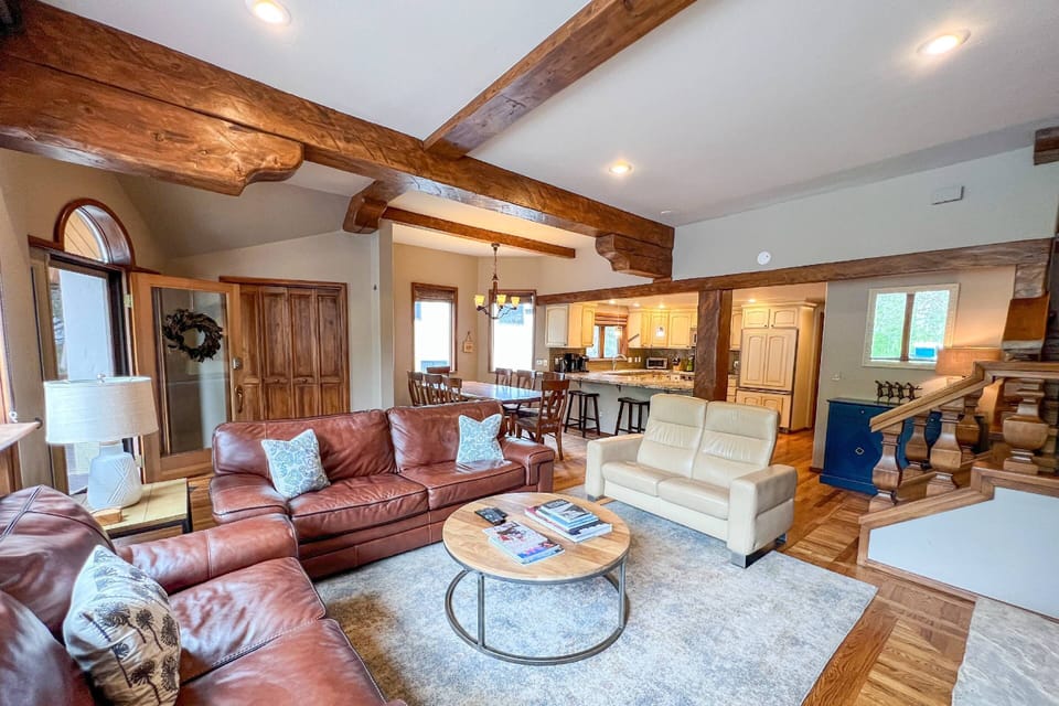 The living room is the perfect spot to relax with family and friends.