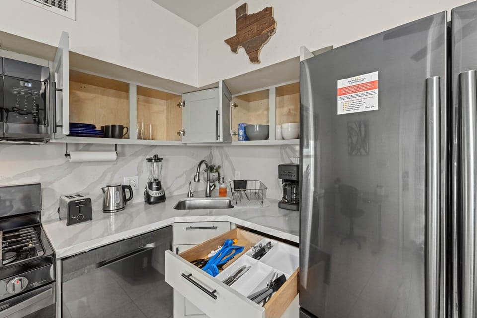 Kitchen is fully equipped so that you can feel like home for long stays.