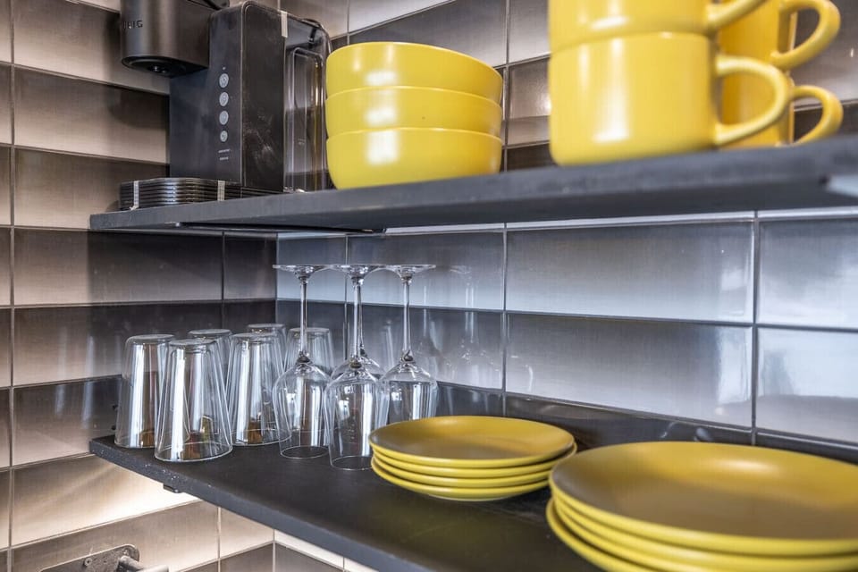 You`ll find all the essentials, including plates, utensils, and wine glasses!