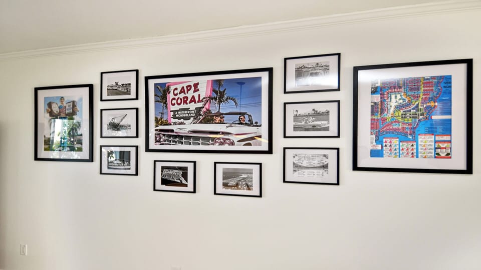 On the wall - pictures from the Cape Coral area