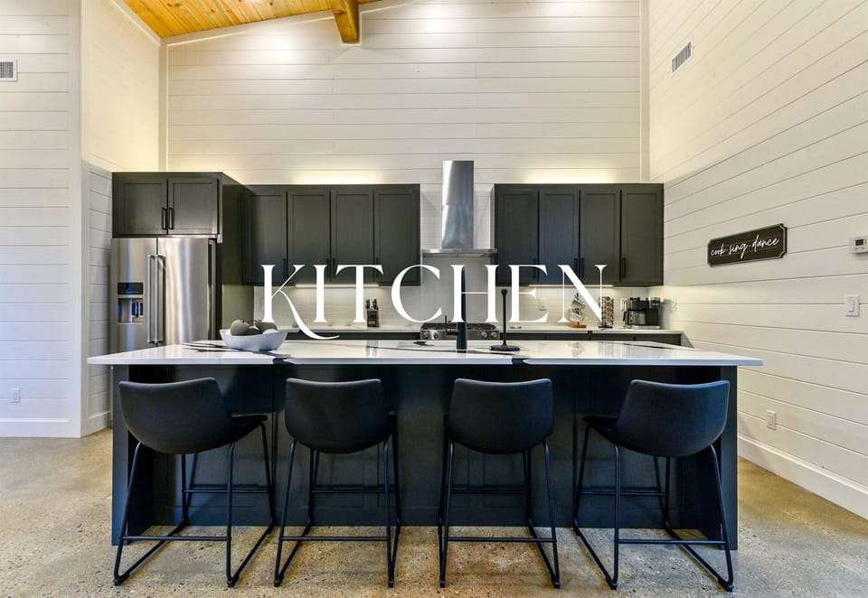 With bar seating for six and a sleek design, this kitchen island is ready for pancake breakfasts or post-adventure snacks.