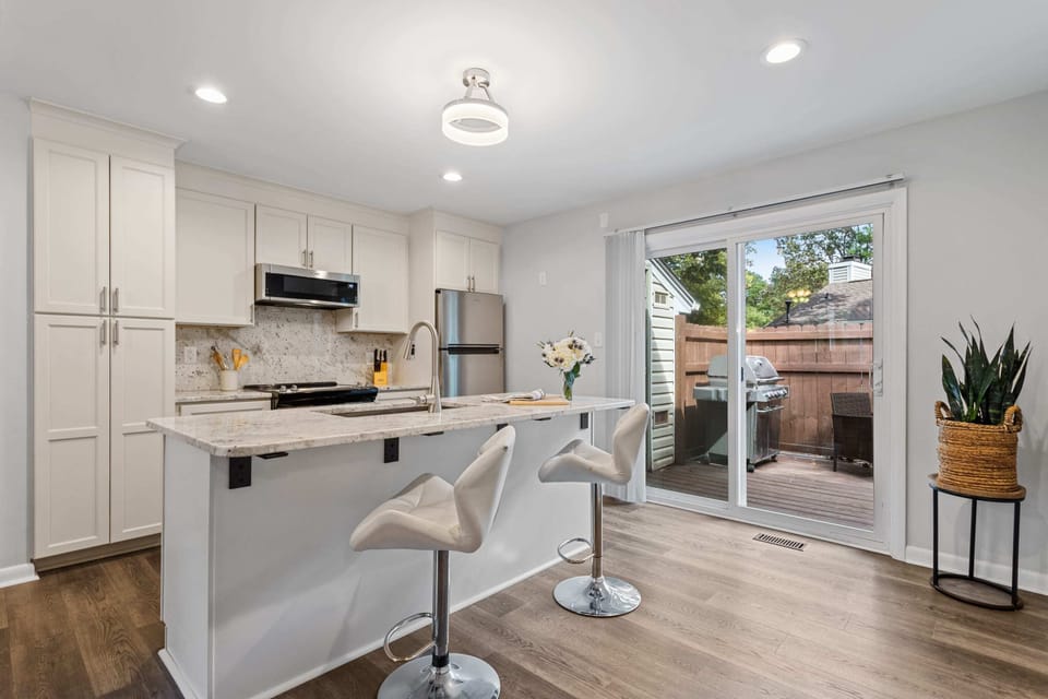 Fully updated modern and bright kitchen.