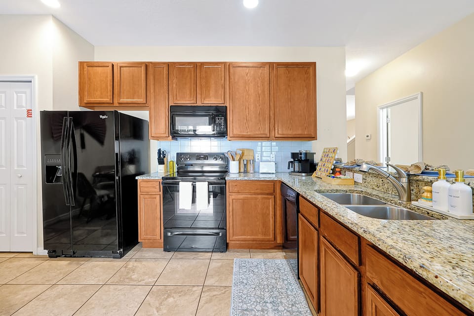 Modern appliances and ample storage for the kitchen