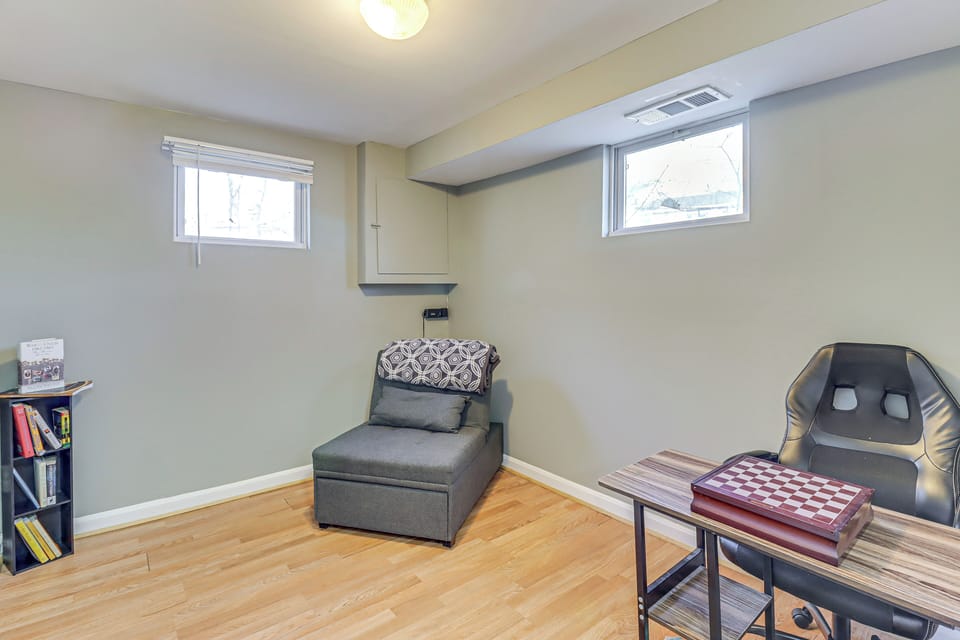 Bedroom 5 (Office) | Lower Level | Twin Sleeper Chair | Desk Workspace