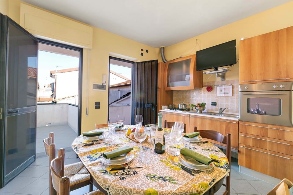 Kitchen and dining area