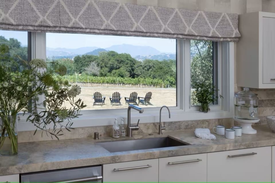 Bright, modern, and made for mornings overlooking the vines.