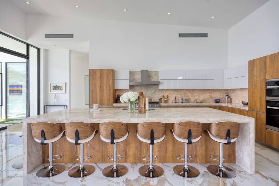 A stunning large kitchen island, perfect for cooking, dining, and gathering in style!