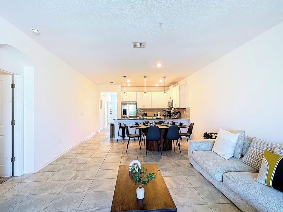 Modern Open Kitchen with Island and Stainless Appliances