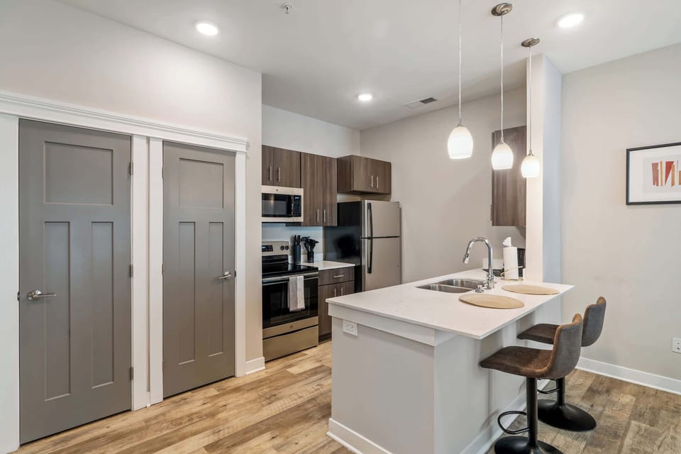 Dining and kitchen area