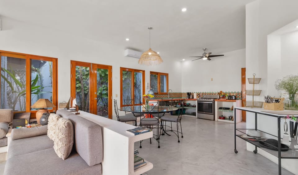 Living Room & Fully Equipped Kitchen
