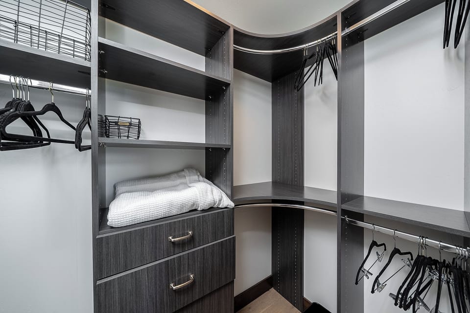 Main bedroom walk in closet