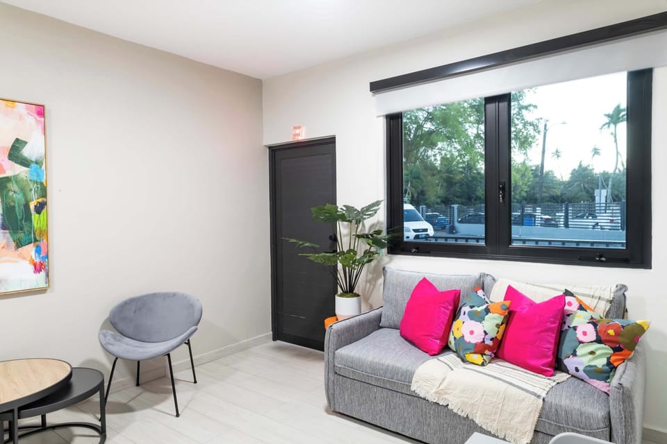 Living Area with Sofa Bed & Lounge Area
