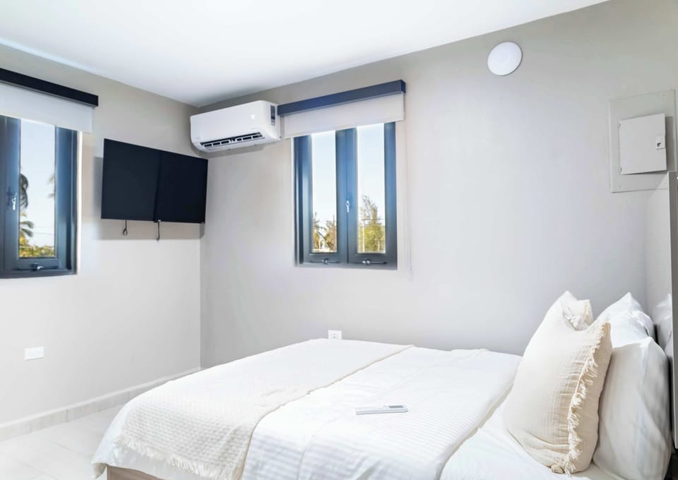 Bedroom with Queen Bed and lots of Natural Light