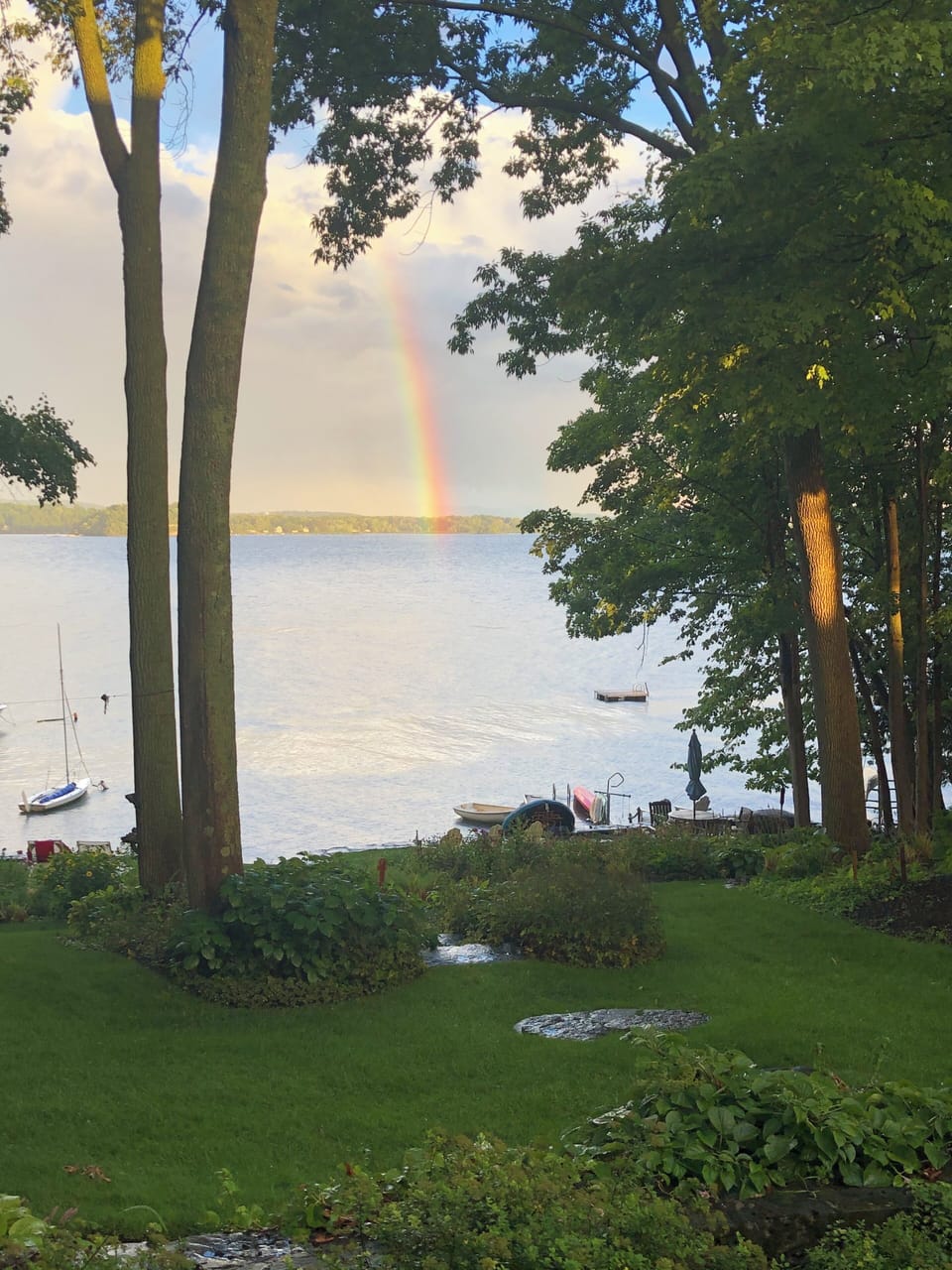 Rainbow across Town Farm Bay