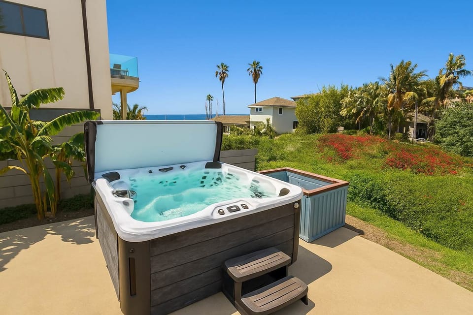 Relax & unwind in our private hot tub! Enjoy the bubbling jets and scenic views from your own outdoor oasis. Perfect for couples seeking a romantic getaway or friends wanting to relax after a day of exploring. Your soothing escape awaits!