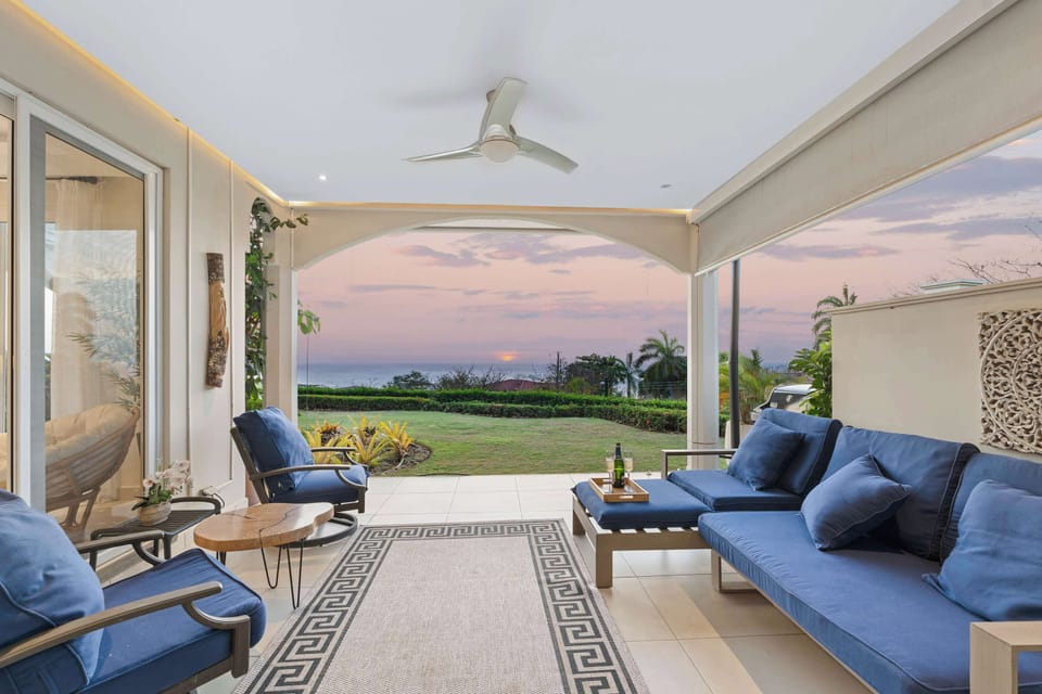 Outdoor Patio: Sip sunset cocktails with ocean views. 


