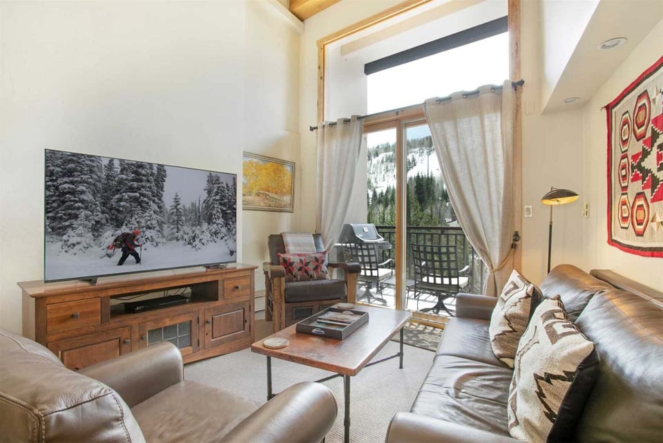 Mountain views from living room